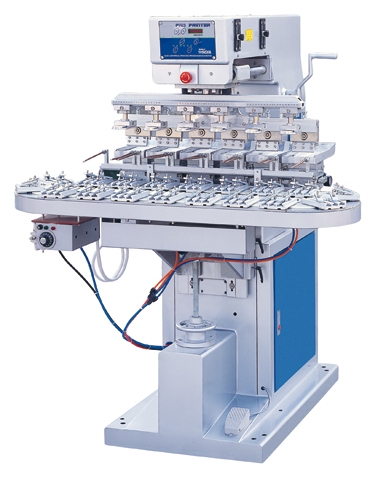 六色轉(zhuǎn)盤移印機TM-L6C