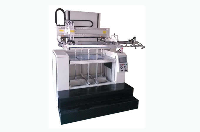 小型平面絲印機工作流程