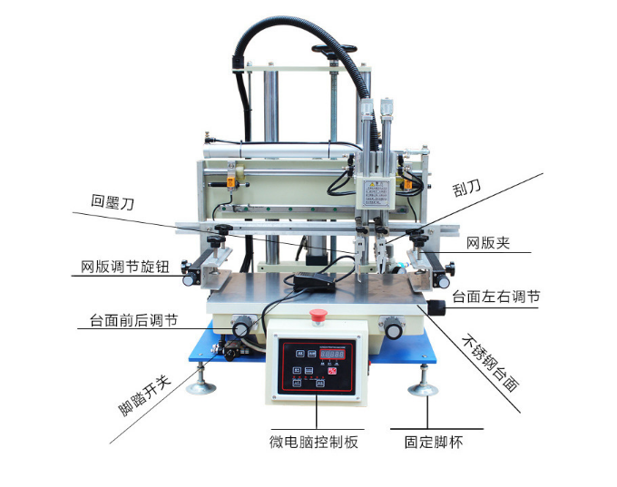 三門峽市絲印機廠家剃須刀手柄移印機硅膠手環(huán)絲網印刷機功能先進